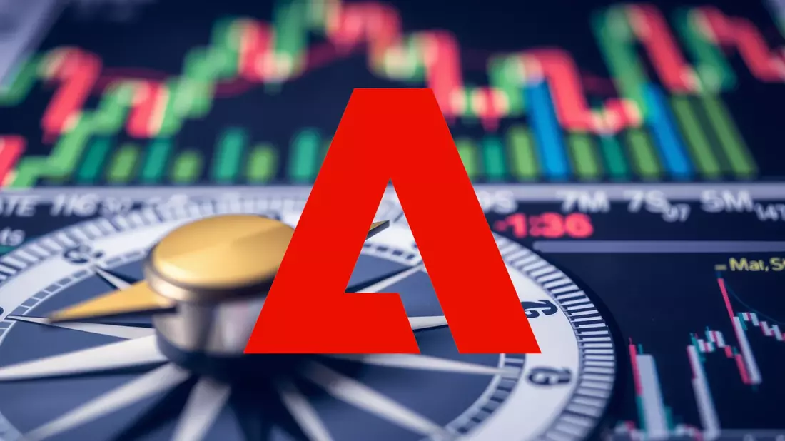 Adobe en la encrucijada: La inteligencia artificial sacude los cimientos de su cotización Illustration mit AI erstellt übermittelt durch boerse-global.de