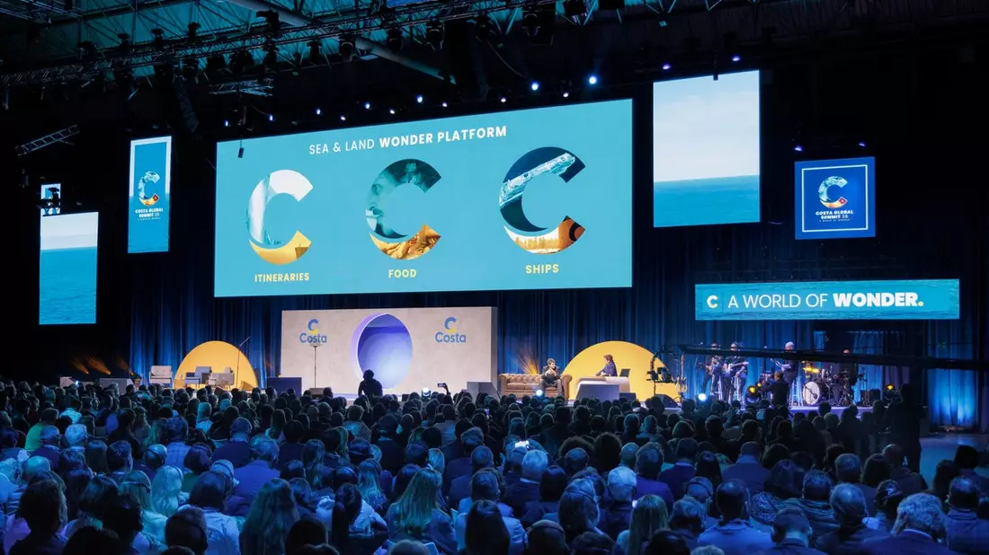 Zweiter Costa Global Summit in Barcelona: Costa positioniert sich als Sea & Land Wonder Platform - Bild: presseportal.de