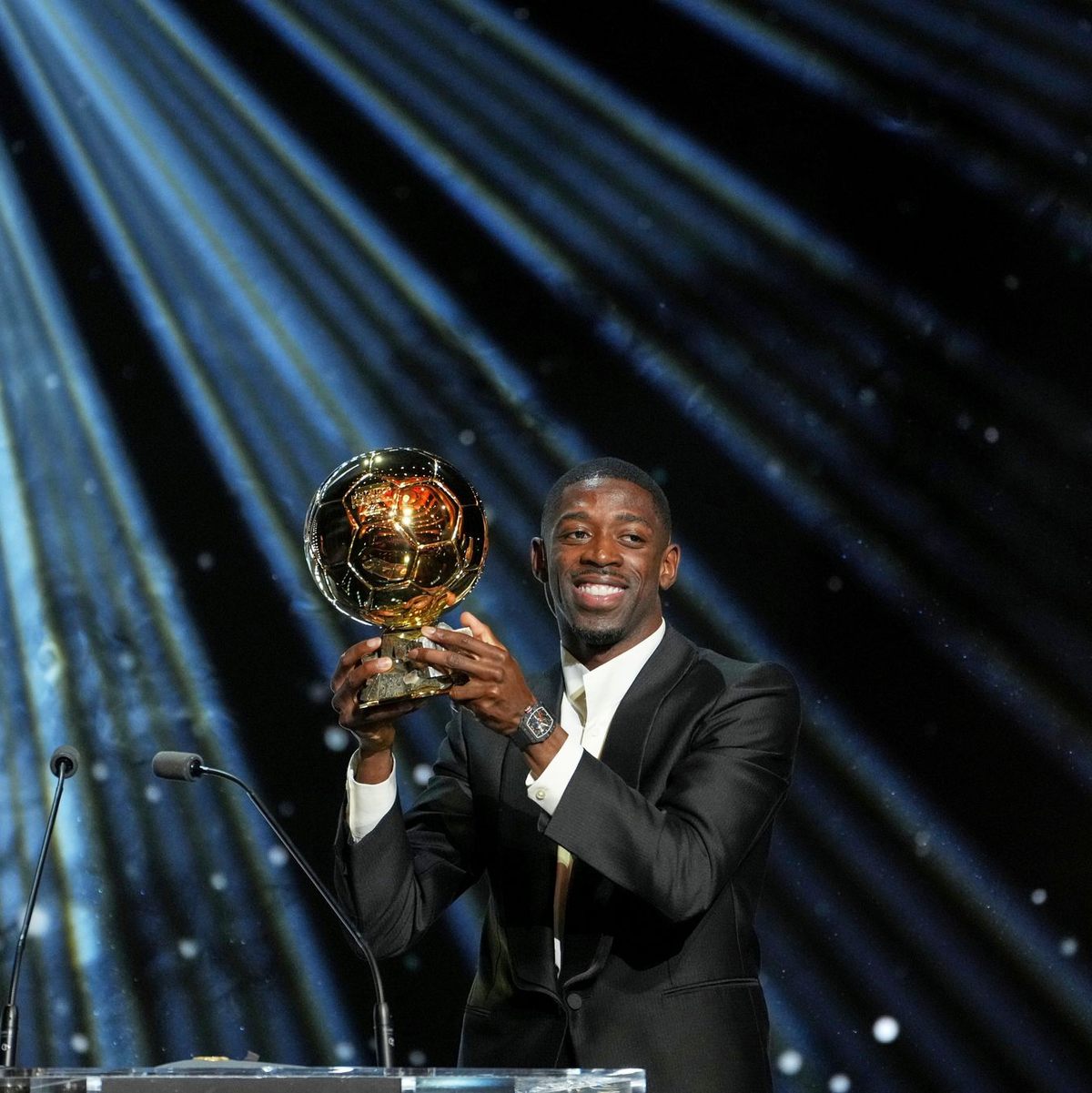 Hatte schon den Ballon d'Or gewonnen: Ousmane Dembélé. (Archivbild) - Foto: Thibault Camus/AP/dpa