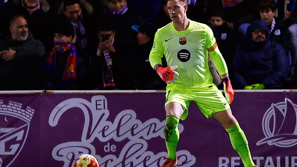 Ter Stegen konnte sich spät auszeichnen. - Foto: Rudy Garcia/AP/dpa