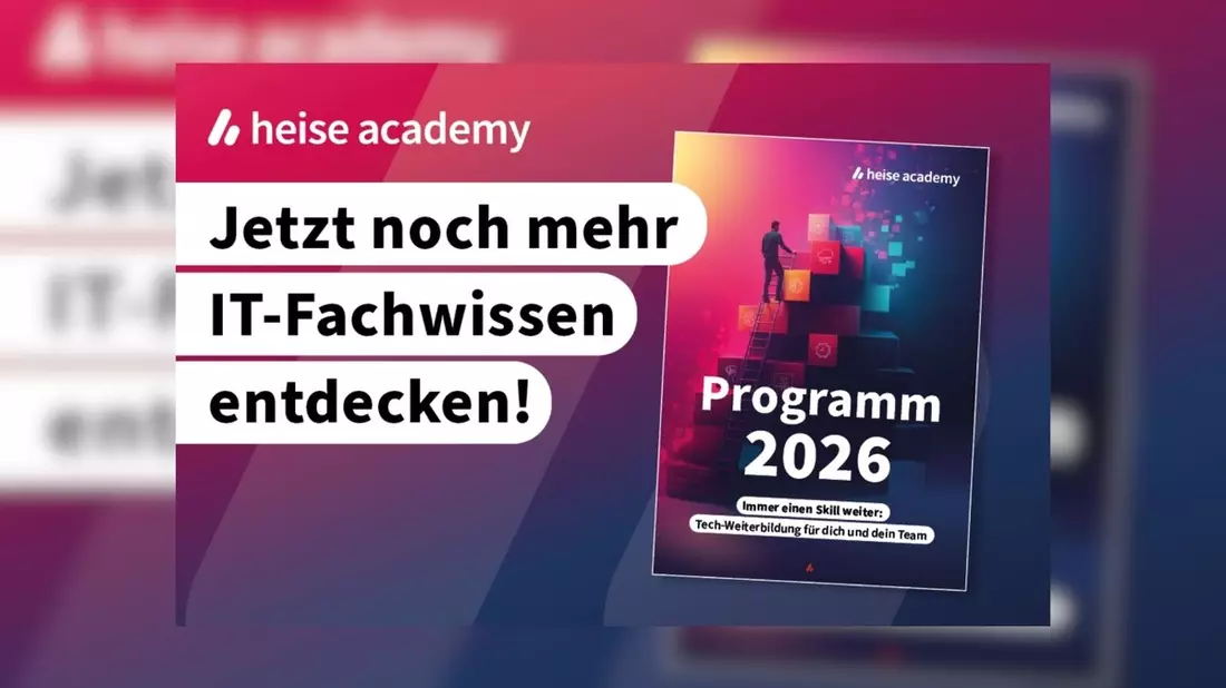 heise academy: Wissensvorsprung sichert Zukunft / Tech-Weiterbildung als Überlebensstrategie - Bild: presseportal.de