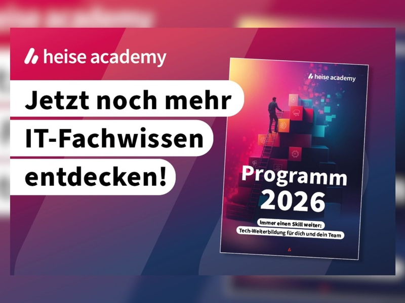 heise academy: Wissensvorsprung sichert Zukunft / Tech-Weiterbildung als Überlebensstrategie - Foto: presseportal.de