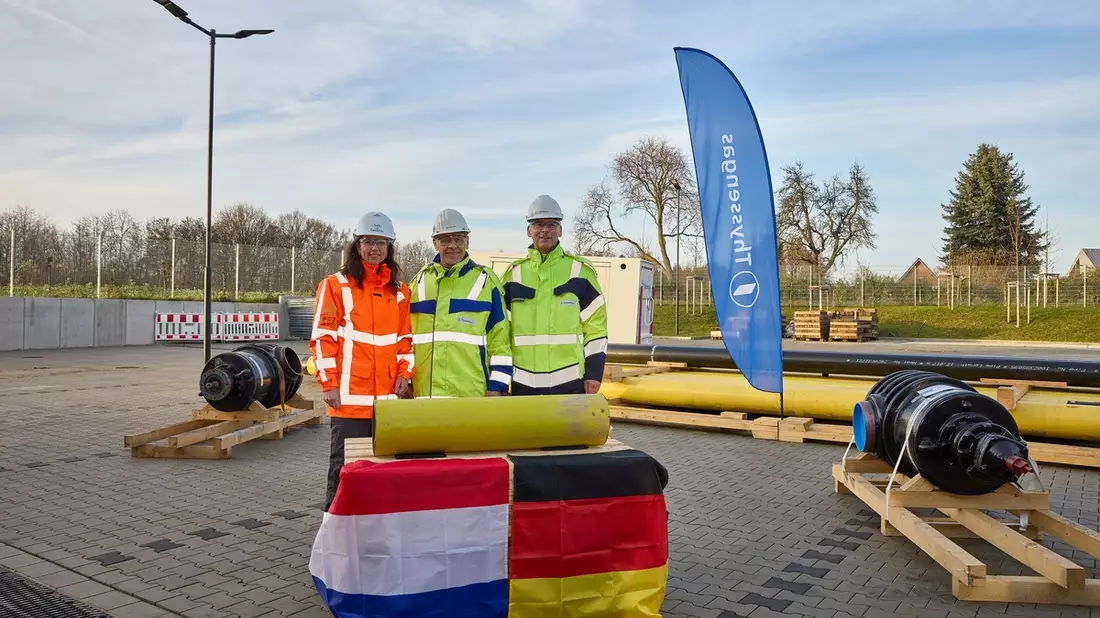 Gasunie und Thyssengas unterzeichnen Vereinbarung für erste grenzüberschreitende Wasserstoff-Transportinfrastruktur zwischen den Niederlanden und Deutschland - Bild: presseportal.de