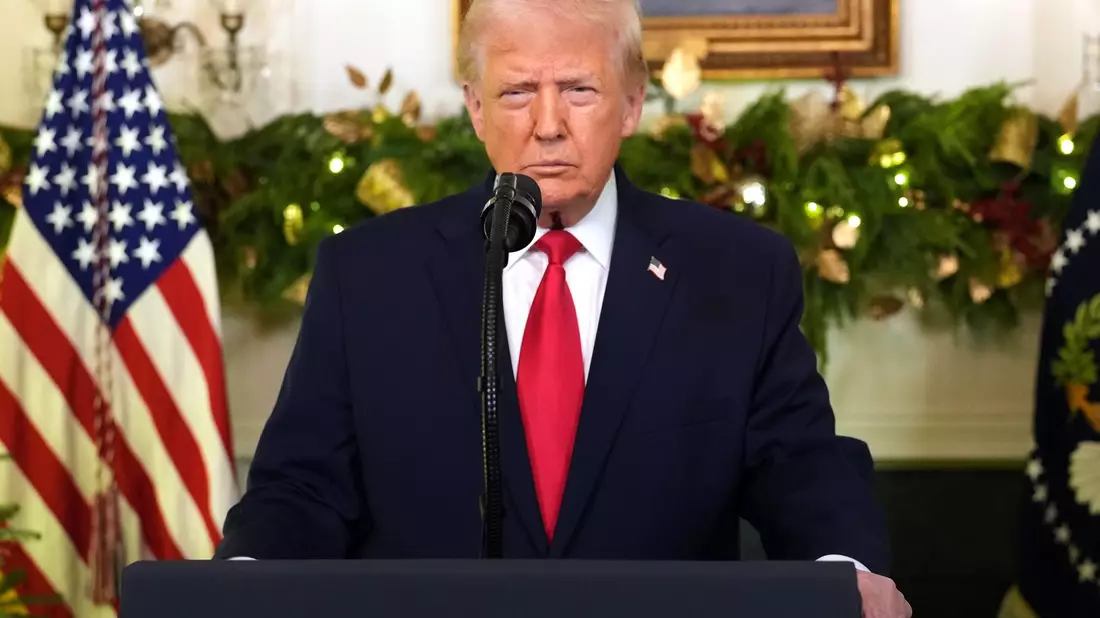Trump richtete sich mit einer Rede an die Nation. - Bild: Doug Mills/Pool The New York Times/AP/dpa