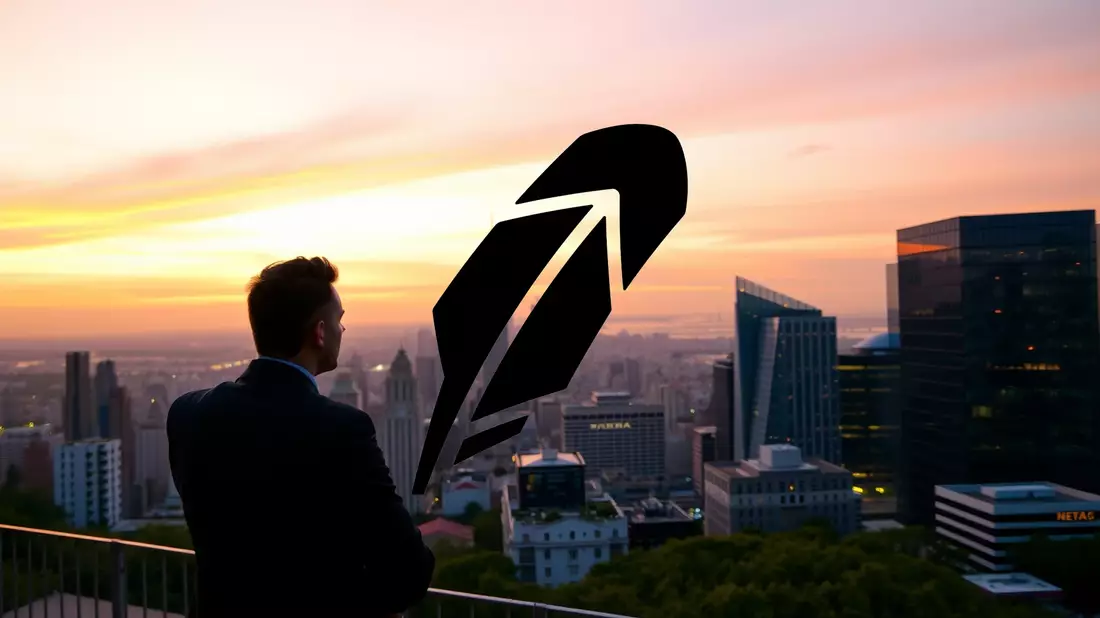 Robinhood: Optimismo analítico frente a la presión vendedora Illustration mit AI erstellt übermittelt durch boerse-global.de