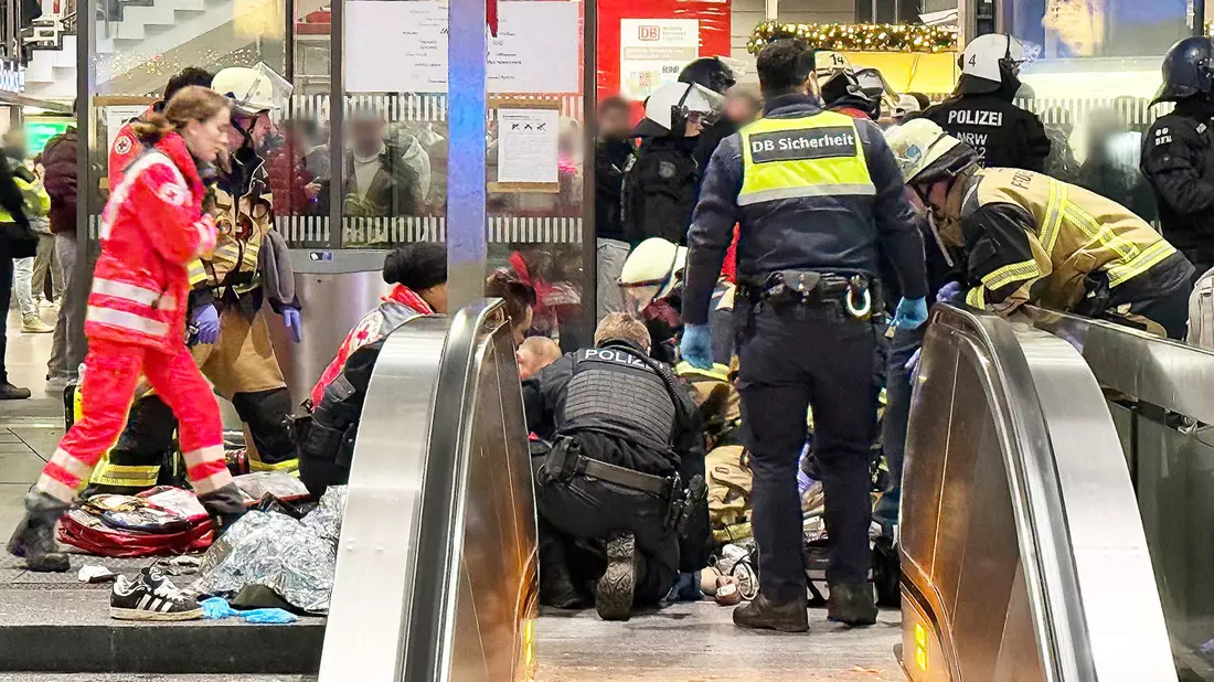 Messerattacke am Essener Hauptbahnhof - ein Verdächtiger sitzt jetzt in U-Haft. (Archivbild) - Bild: Stephan Witte/KDF-TV & Picture/dpa
