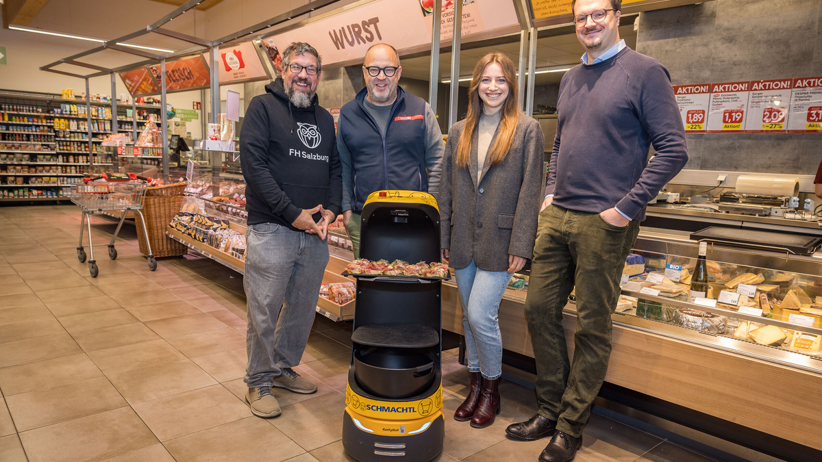 Serviceroboter im Handel - Foto: FH Salzburg/wildbild über pressetext.de