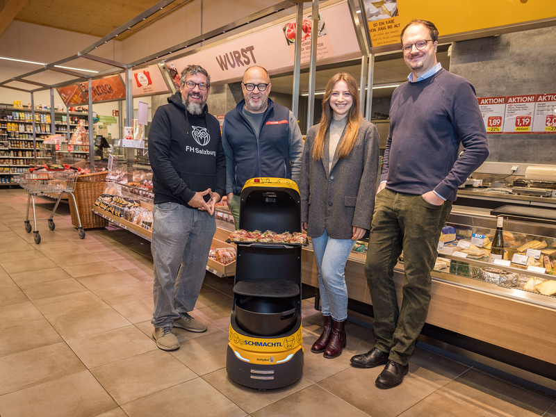 Serviceroboter im Handel - Foto: FH Salzburg/wildbild über pressetext.de