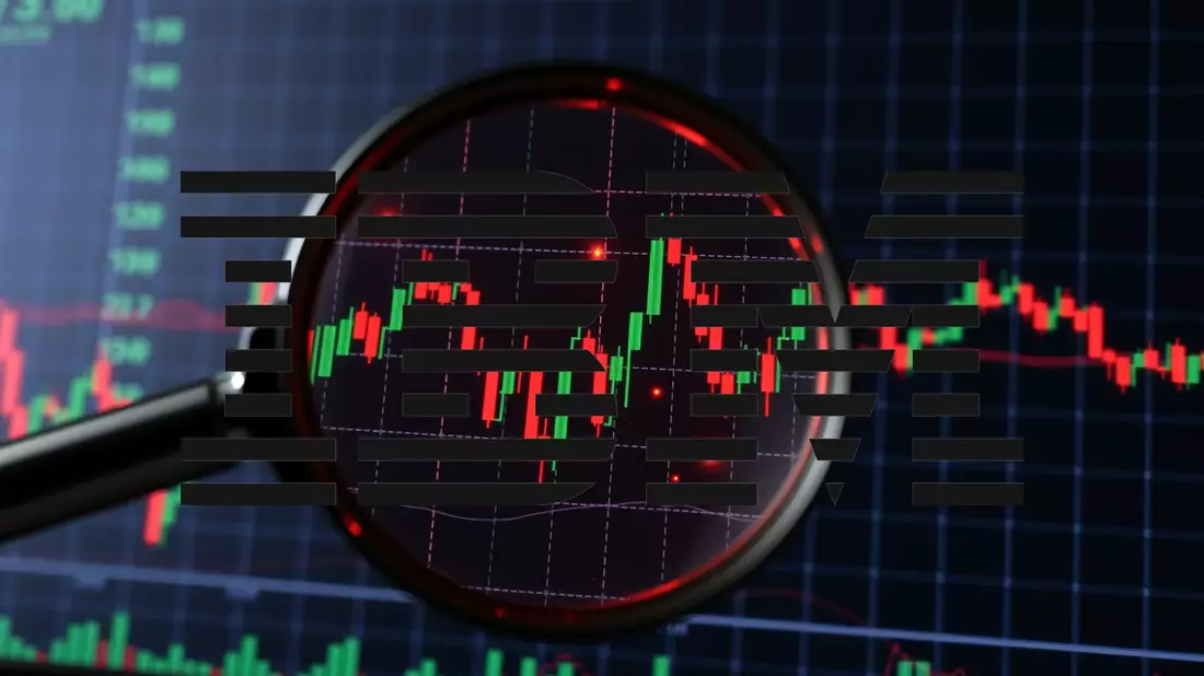 IBM Shares Approach Critical Technical Juncture Illustration mit AI erstellt übermittelt durch boerse-global.de