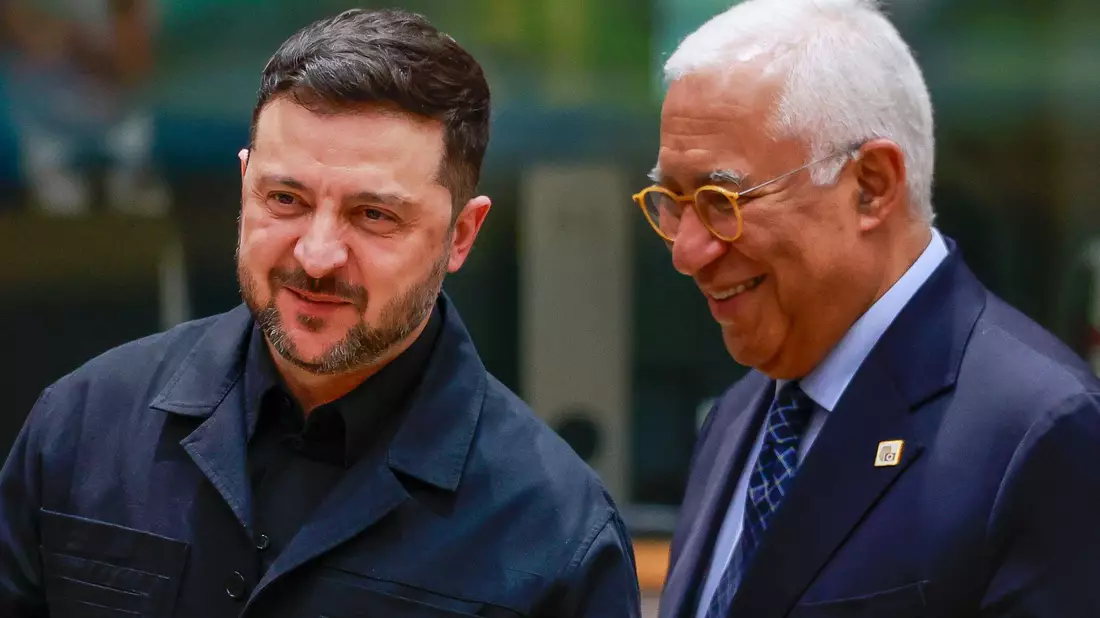 EU-Ratspräsident Costa will einen gerechten und dauerhaften Frieden in der Ukraine. - Bild: Stephanie Lecocq/Pool Reuters/AP/dpa