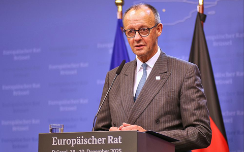 Friedrich Merz nach dem EU-Gipfel in Brüssel am 19.12.2025 - Foto: über dts Nachrichtenagentur