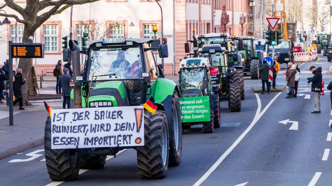Bauern waren gegen die Streichung auf die Straße gegangen, nun wird sie zurückgenommen. (Archivbild) - Bild: Andreas Arnold/dpa
