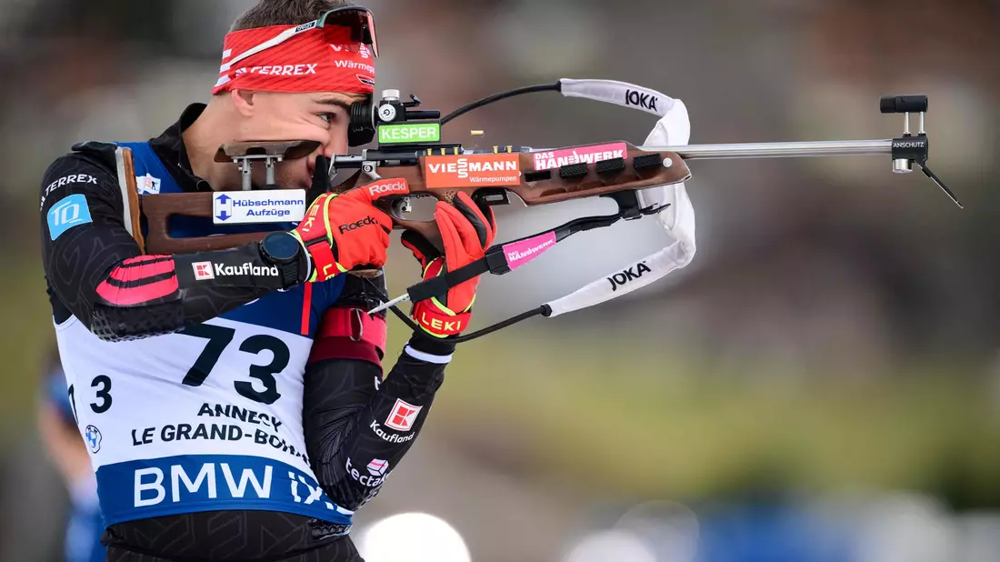 Simon Kaiser beim letzten Sprint des Jahres. - Bild: Olivier Chassignole/AFP/dpa