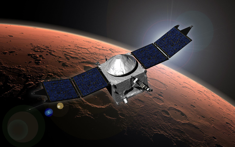 Der Kontakt zur Nasa-Sonde «Maven» ist abgebrochen.  - Foto: picture alliance / Nasa/Goddard Space Flight Center/NASA/dpa