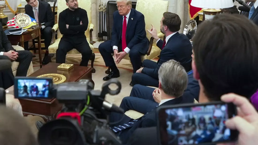 Das Treffen im Oval Office endet mit einem beispiellosen Eklat. (Archivbild) - Bild: Mystyslav Chernov/AP/dpa