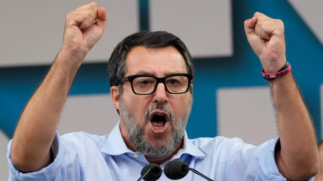 Matteo Salvini spricht von «Schande». (Archivbild) - Bild: Antonio Calanni/AP/dpa