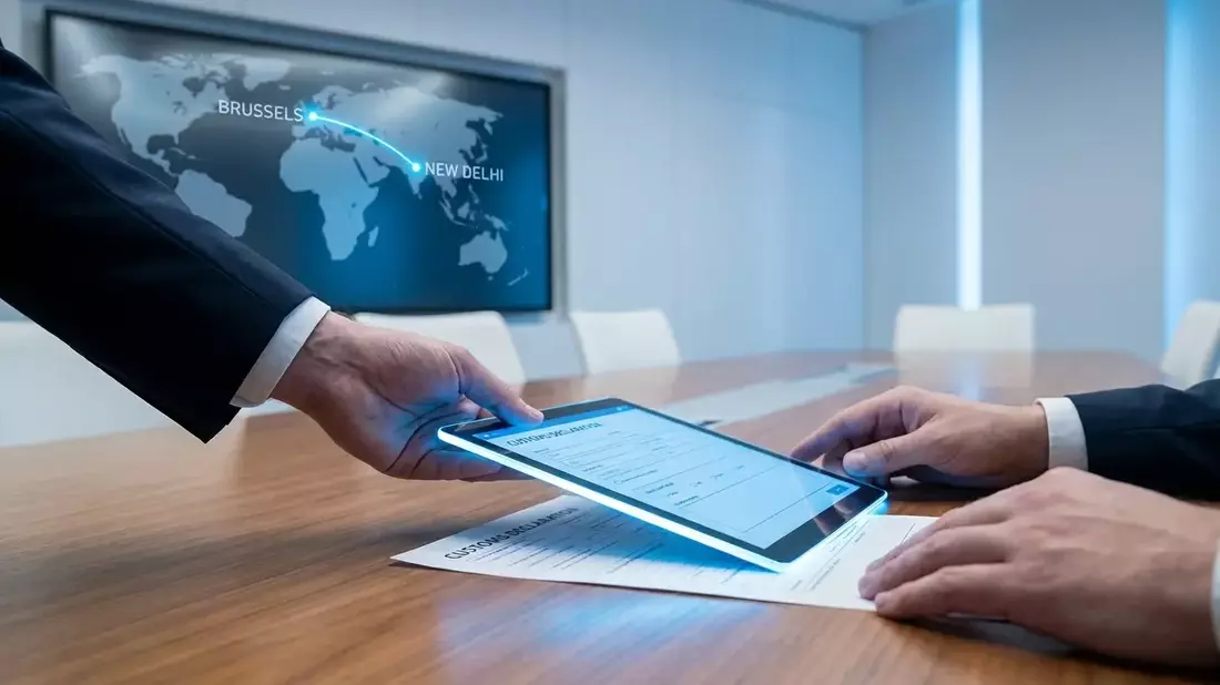 EU-India-Handelspakt: Digitaler Durchbruch steht bevor Illustration mit AI erstellt übermittelt durch boerse-global.de