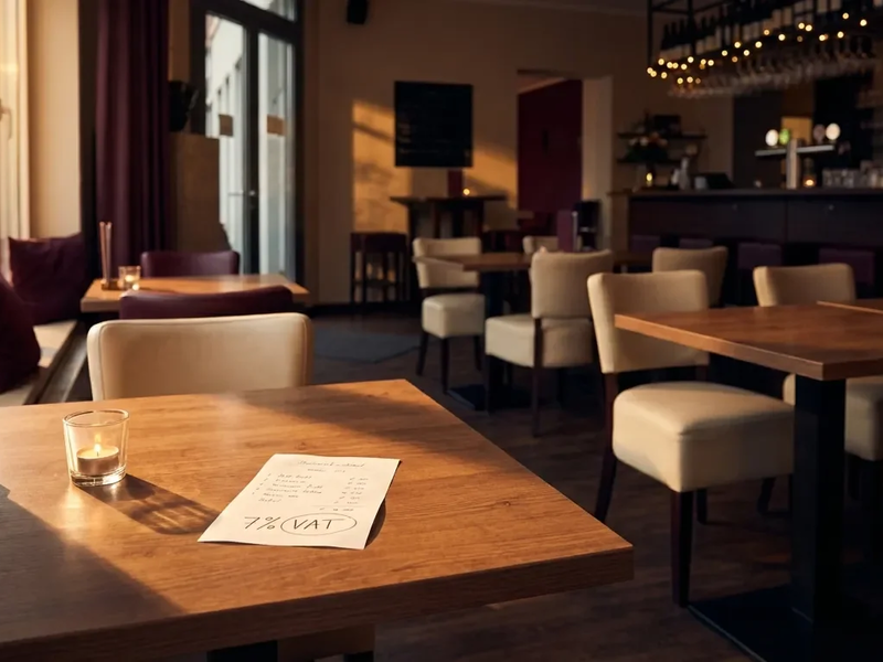 Steueränderungsgesetz: Dauerhaft 7 Prozent Mehrwertsteuer für Gastronomie - Foto: über boerse-global.de