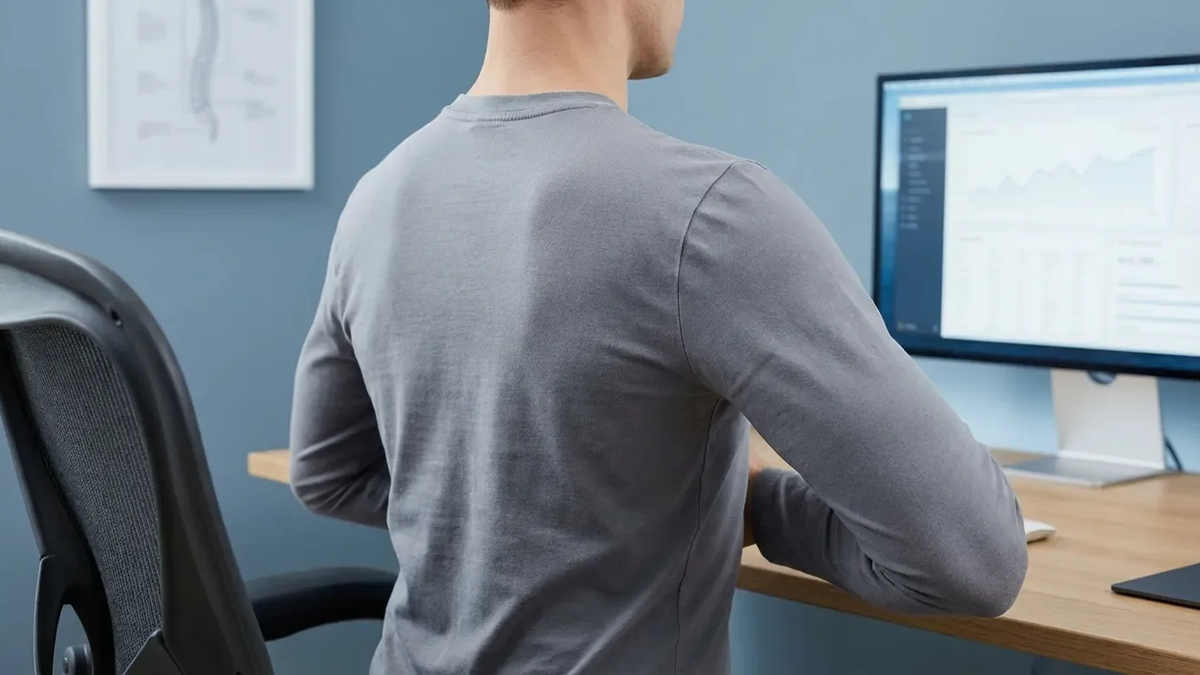 V-W-Haltung: Neue Waffe gegen den Büro-Nacken - Foto: über boerse-global.de