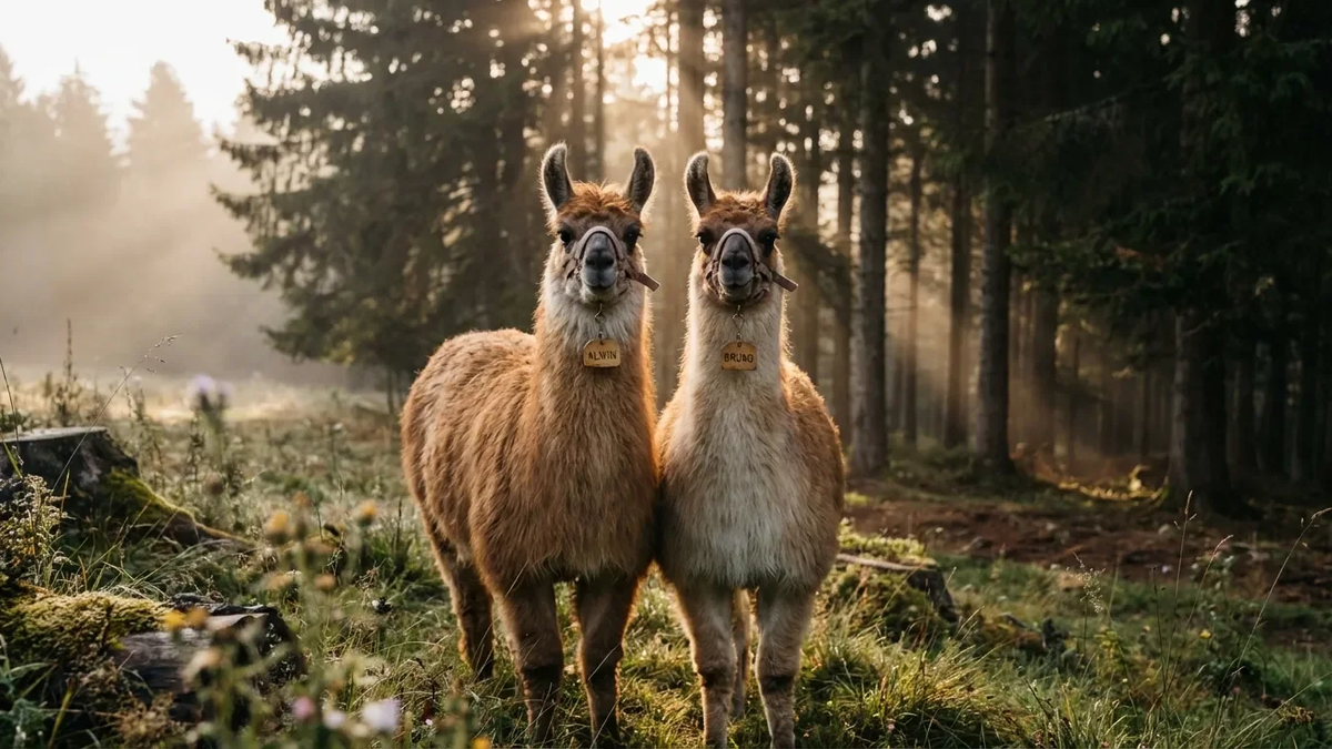 Baby-Lamas Alwin und Bruno starten als Therapiehelfer - Foto: über boerse-global.de