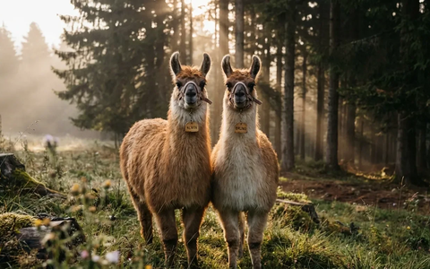 Baby-Lamas Alwin und Bruno starten als Therapiehelfer - Foto: über boerse-global.de