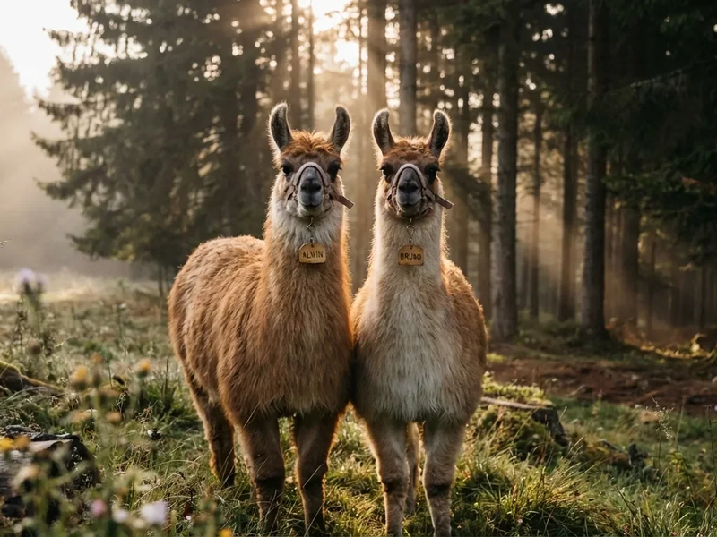 Baby-Lamas Alwin und Bruno starten als Therapiehelfer - Foto: über boerse-global.de