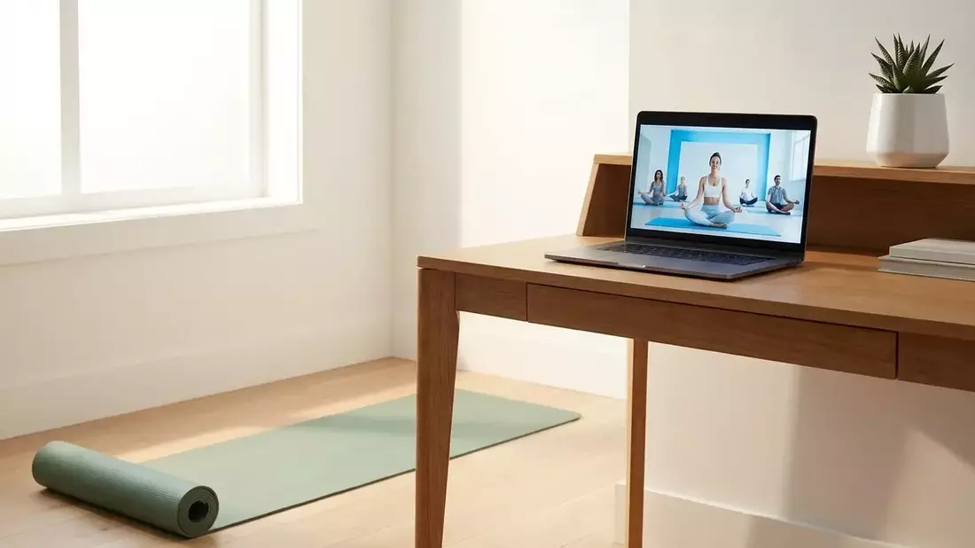 Virtuelles Yoga wird zur neuen „Wellness Hour“ für Arbeitnehmer - Bild: über boerse-global.de