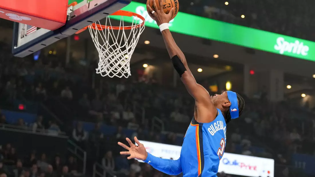 Bester Werfer der Partie: Shai Gilgeous-Alexander führte die Oklahoma City Thunder zum Sieg gegen die Memphis Grizzlies. (Archivfoto) - Bild: Kyle Phillips/AP/dpa