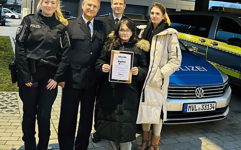 POL-NB: Zivilcourage in Stralsund: Zwölfjährige hilft dreijährigem Jungen - Foto: presseportal.de