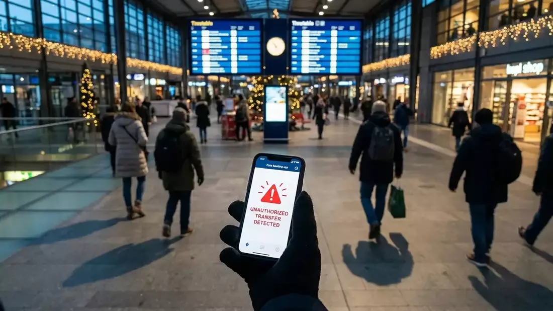 Betrüger nutzen Weihnachtszeit für digitalen Bahnhofs-Scam - Bild: über boerse-global.de