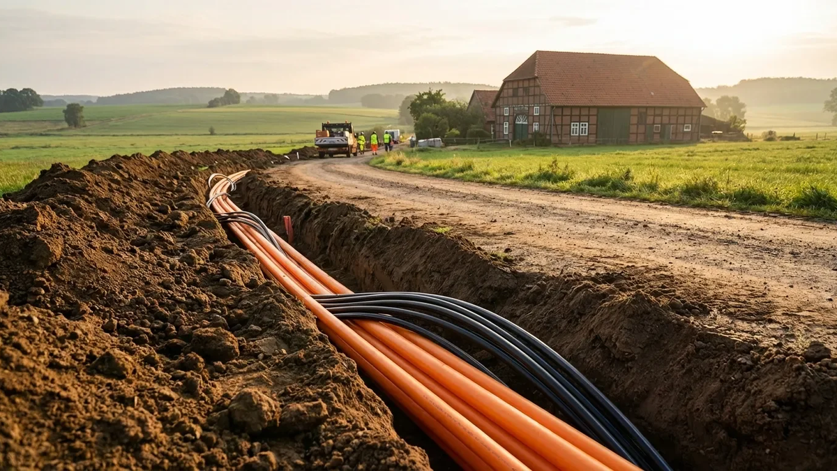 Leer: Gigabit-Ausbau erreicht 2025 entscheidende Phase - Foto: über boerse-global.de
