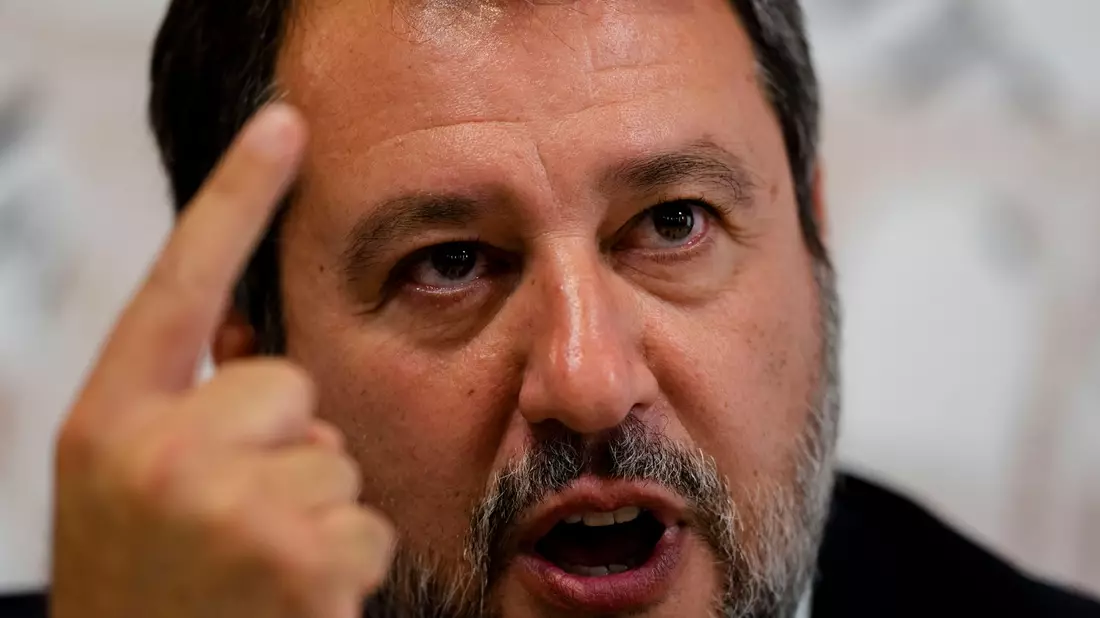Matteo Salvini spricht erneut von «Schande». (Archivbild) - Bild: Domenico Stinellis/AP/dpa