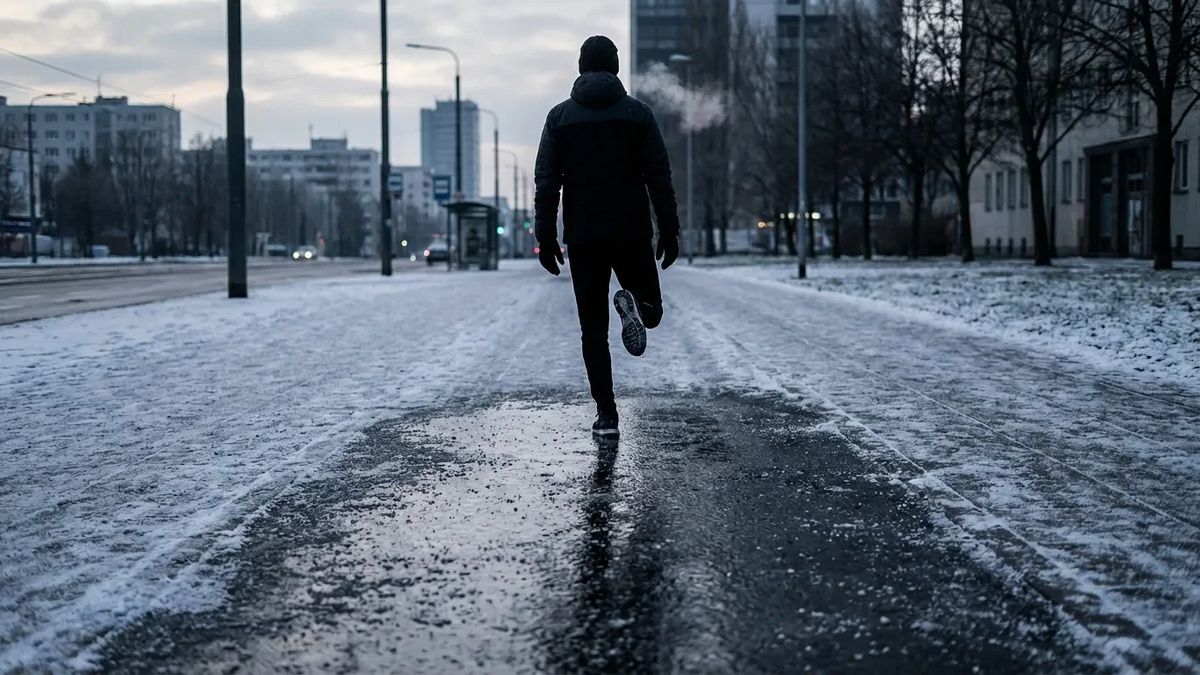 Einbeinstand als Weihnachts-Rettung vor Glatteis-Stürzen - Foto: über boerse-global.de