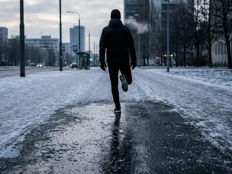 Einbeinstand als Weihnachts-Rettung vor Glatteis-Stürzen - Foto: über boerse-global.de