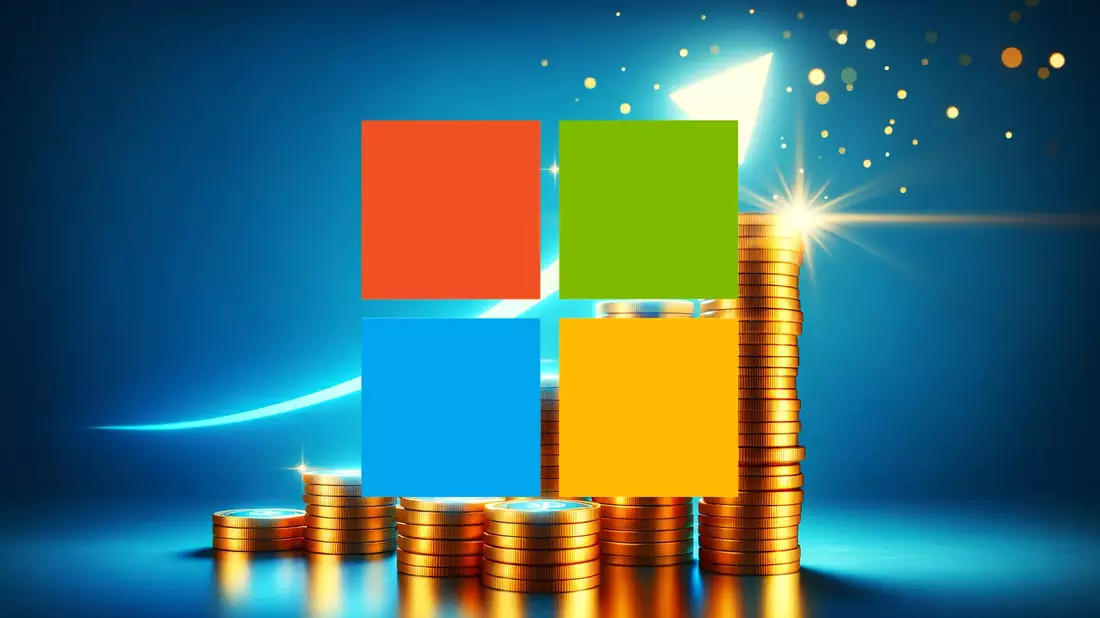 Microsoft: La Doble Apuesta que Sostiene su Valor en Bolsa Illustration mit AI erstellt übermittelt durch boerse-global.de