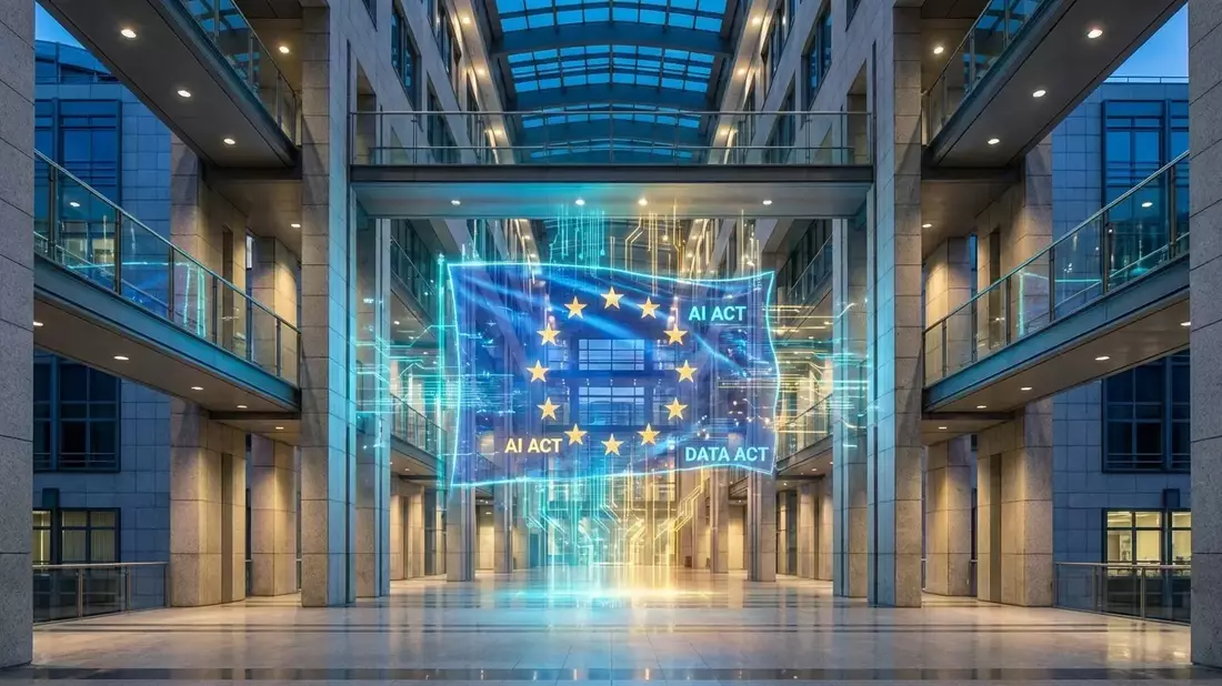 EU veröffentlicht zweiten KI-Kodex-Entwurf Illustration mit AI erstellt übermittelt durch boerse-global.de