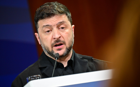 Der ukrainische Präsident Wolodymyr Selenskyj hat erstmals die bisherigen 20 Punkte für einen möglichen Friedensplan für sein Land dargelegt. (Archivbild) - Foto: Sebastian Christoph Gollnow/dpa