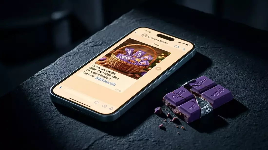 Milka-Phishing: Betrüger locken mit Weihnachtskörben - Bild: über boerse-global.de
