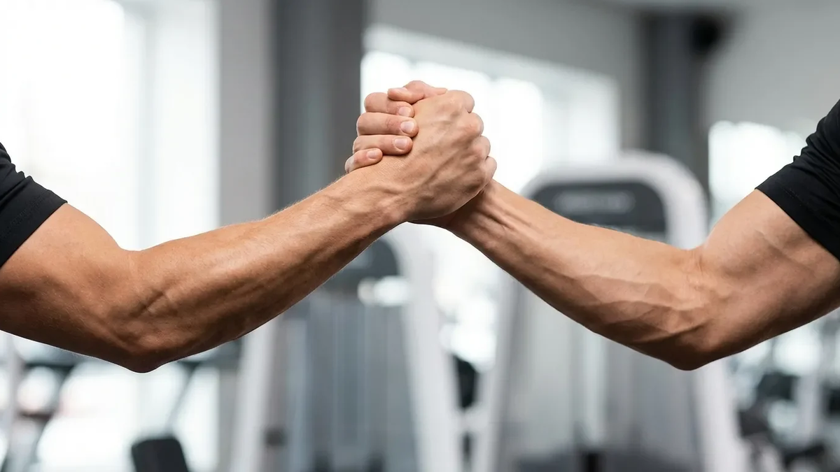 Isometrisches Hand-Auseinanderziehen: Die Anti-Weihnachtsbuckel-Übung - Foto: über boerse-global.de