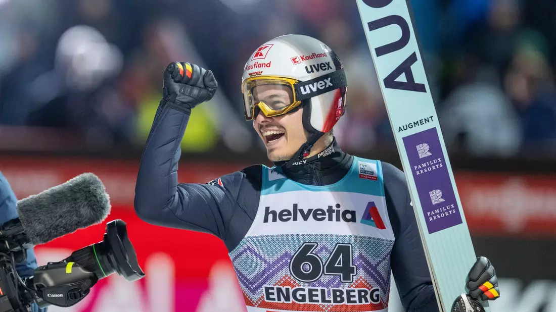 Philipp Raimund ist in dieser Saison bisher der beste deutsche Springer. (Archivbild) - Bild: Urs Flueeler/KEYSTONE/dpa