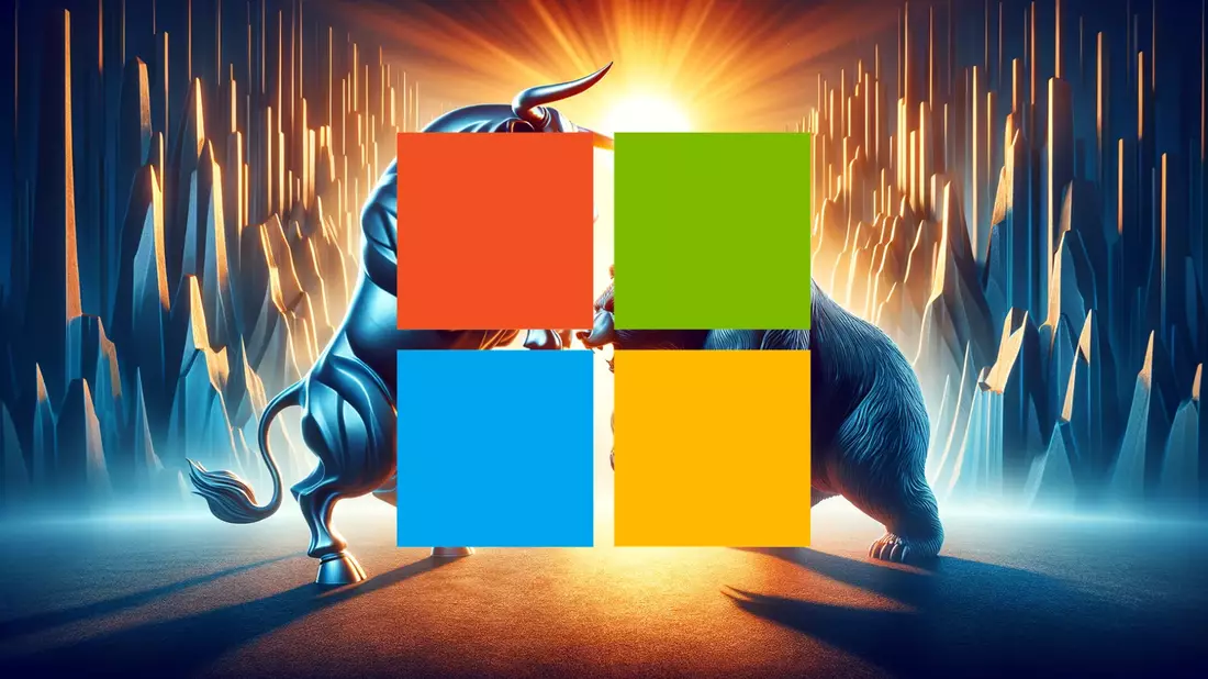 Microsoft Shares Consolidate Amid AI Investment Scrutiny - Bild: über boerse-global.de