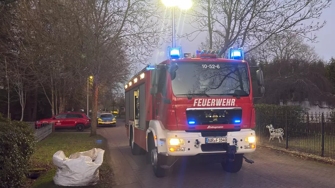 FW-AUR: In Wohngebiet mit Baum kollidiert - Bild: presseportal.de