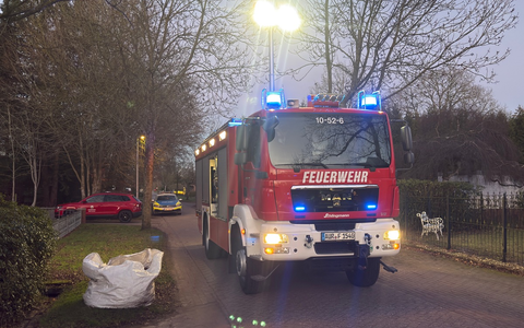 FW-AUR: In Wohngebiet mit Baum kollidiert - Foto: presseportal.de