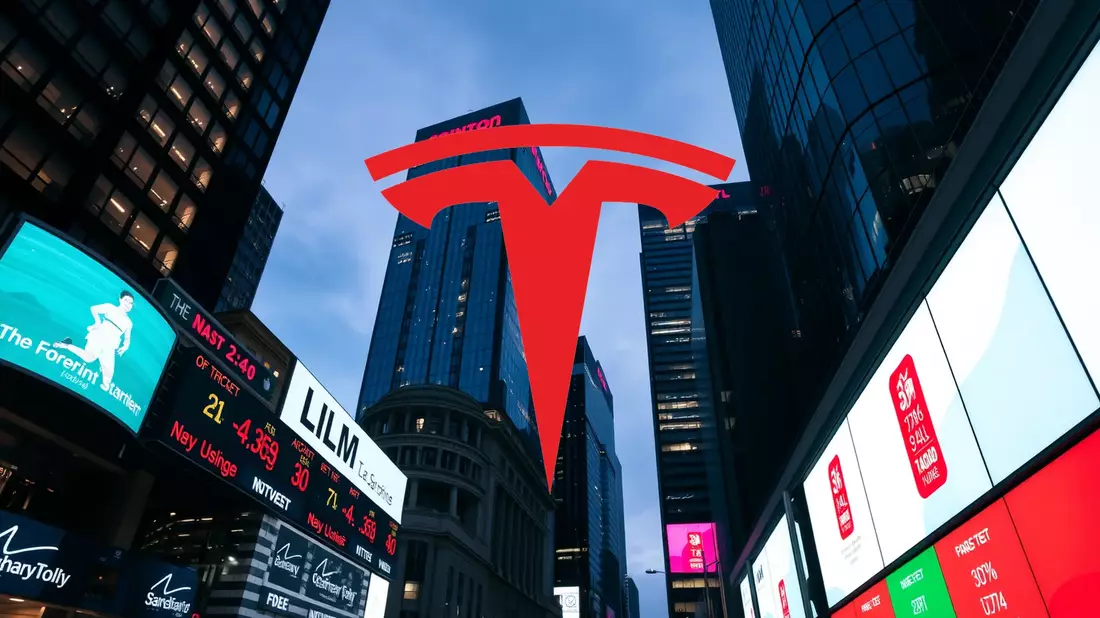 Tesla: La desconexión entre un desplome en ventas y máximos bursátiles Illustration mit AI erstellt übermittelt durch boerse-global.de