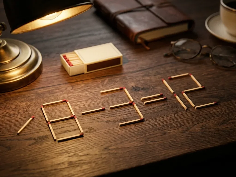 Streichholz-Rätsel sorgt an Weihnachten für rauchende Köpfe - Foto: über boerse-global.de