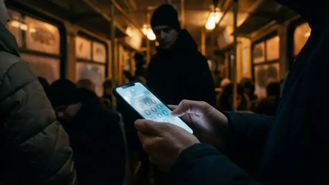 Smartphone-Sicherheit: PIN-Code wird im Feiertagsgedränge zur Beute - Bild: über boerse-global.de