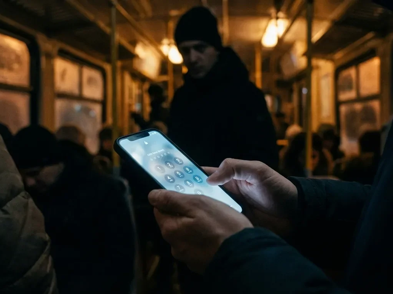 Smartphone-Sicherheit: PIN-Code wird im Feiertagsgedränge zur Beute - Foto: über boerse-global.de