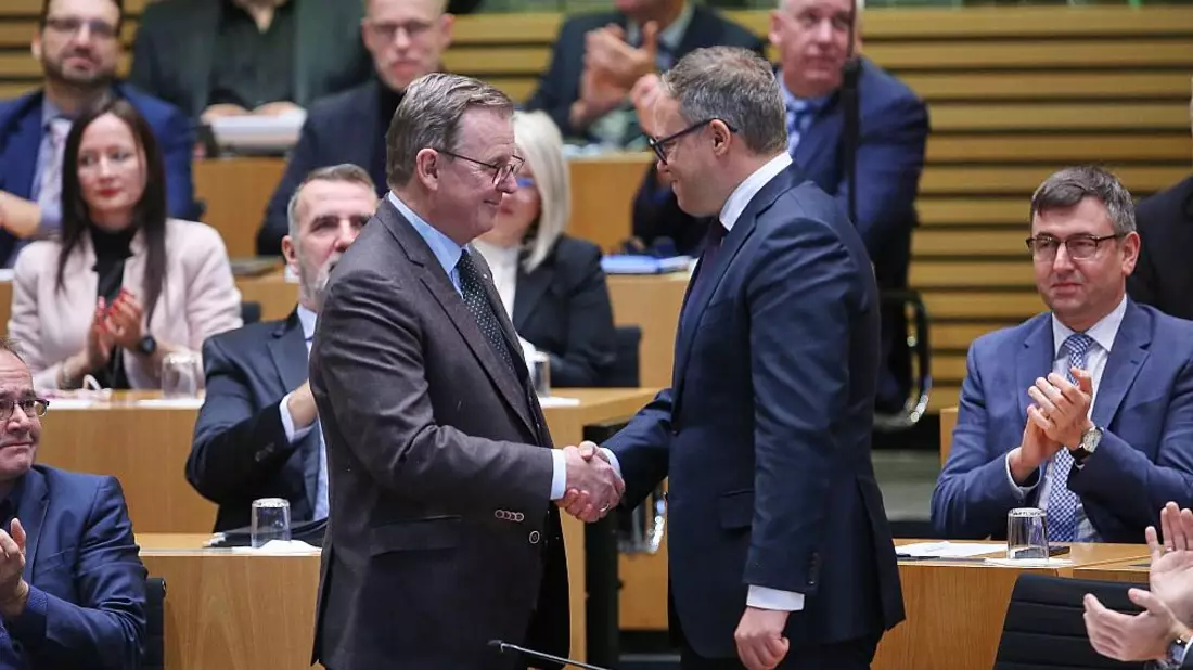 Bodo Ramelow und Mario Voigt (Archiv) - Bild: über dts Nachrichtenagentur