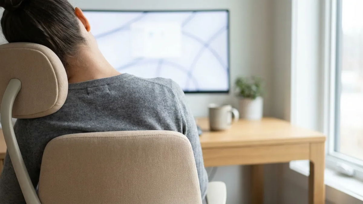 TK-Daten: Sanftes Kopf-Neigen wird 2026 zum Büro-Trend - Foto: über boerse-global.de