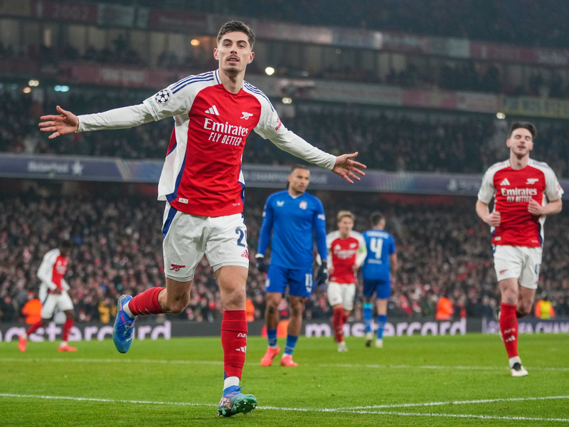 So sehen ihn die Arsenal-Fans am liebsten: Kai Havertz. (Archivbild) - Foto: Kin Cheung/AP/dpa